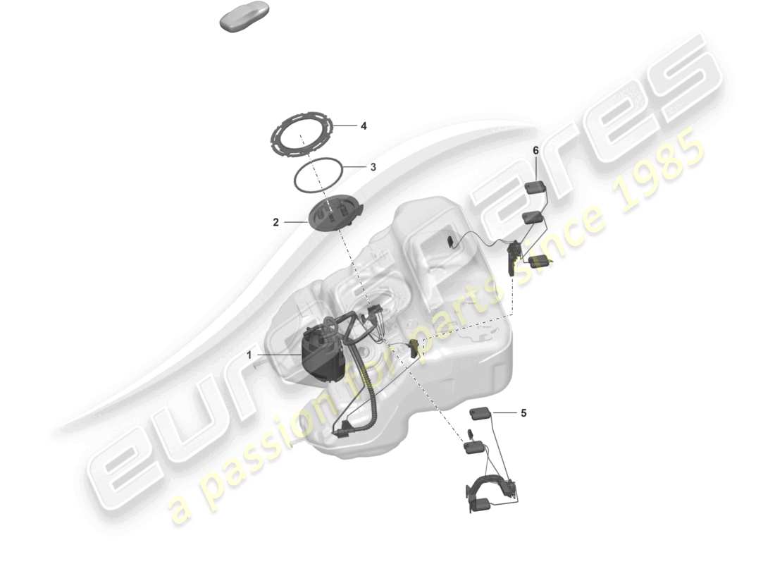 porsche 2026 (992-2 turbo / s) fuel pump sender for fuel gauge parts diagram