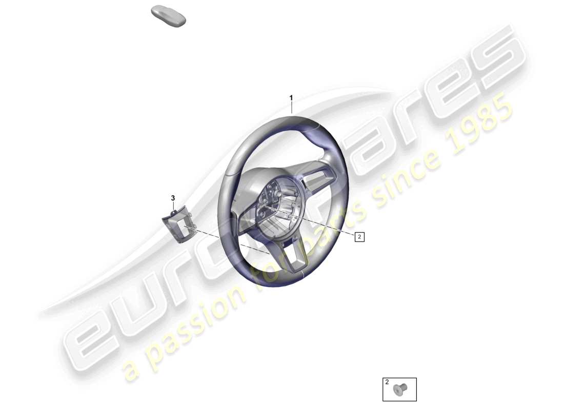 porsche 2021 (718 boxster spyder) steering wheel 6-speed manual transmission parts diagram