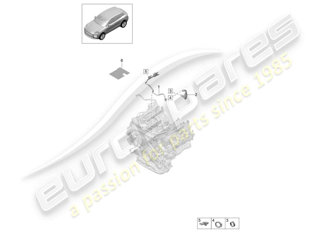 porsche 2024 (macan) breather line fuel tank part diagram