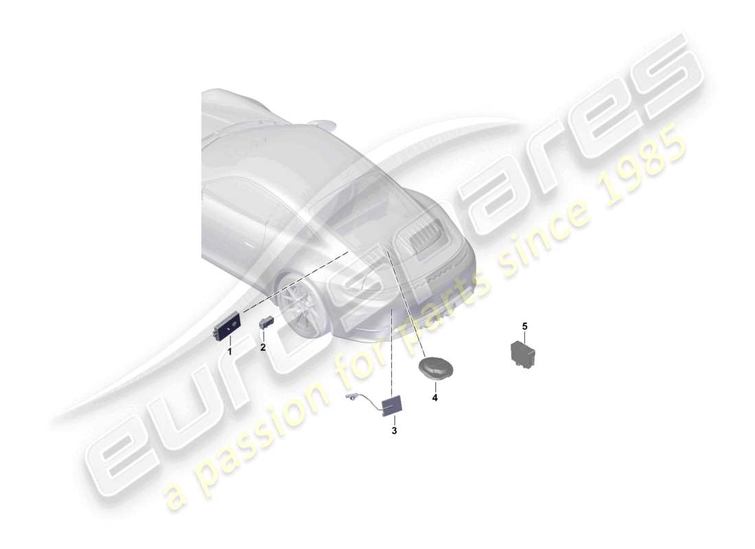 porsche 2025 (992-2) aerial rear parts diagram