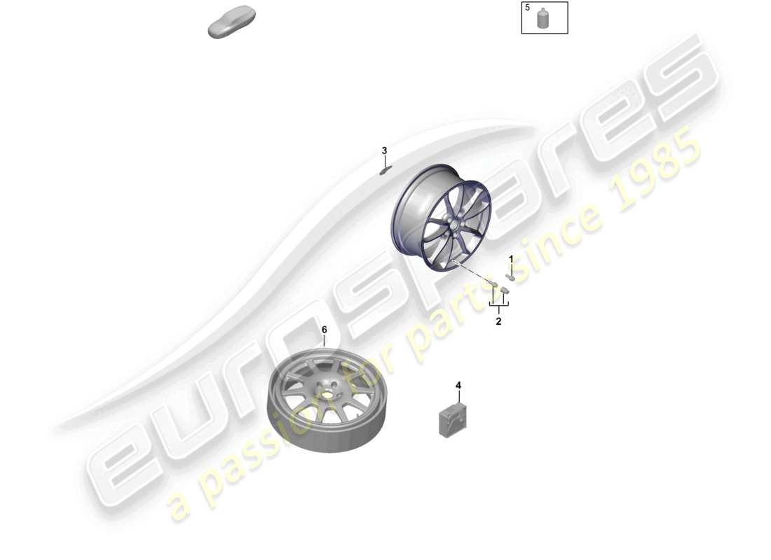 porsche 2023 (718 cayman gt4) individual parts part diagram