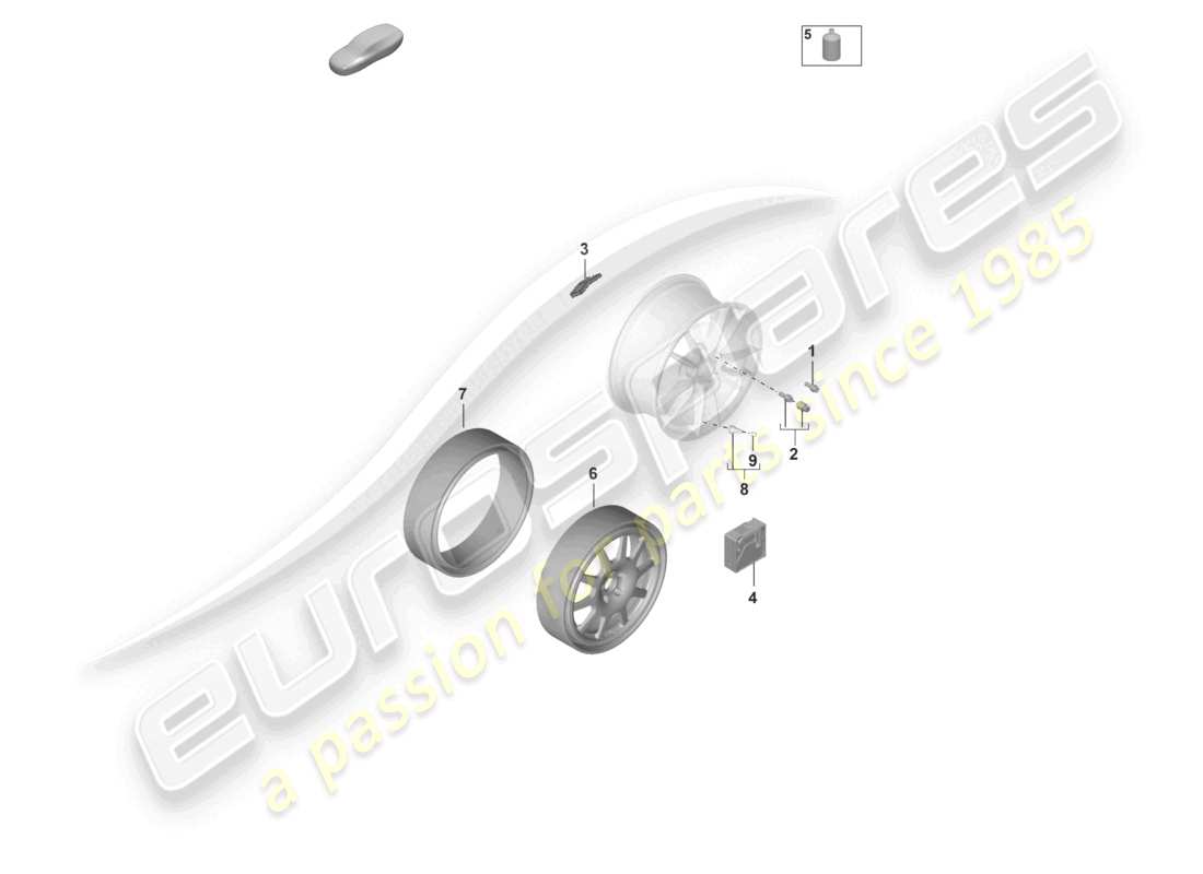 porsche 2023 (992-1) individual parts parts diagram