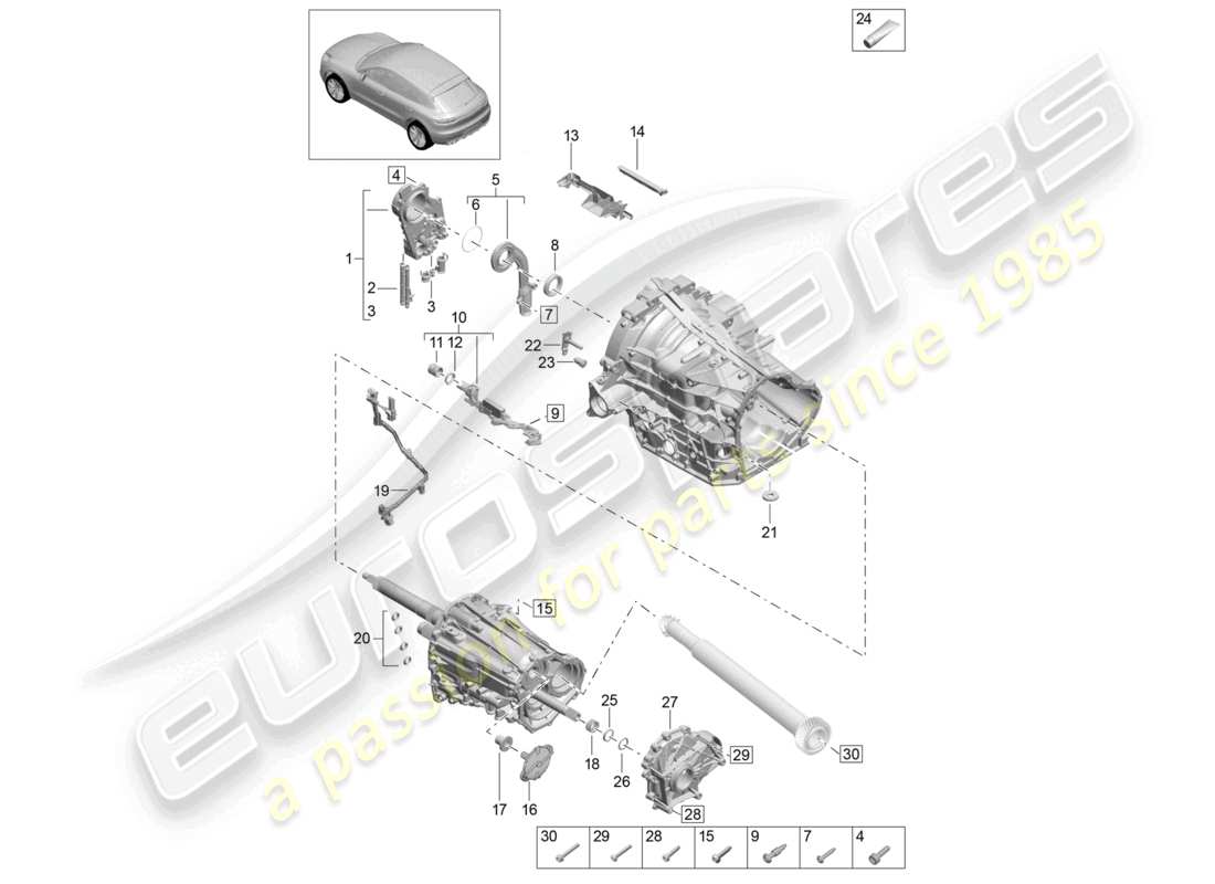 porsche 2024 (macan) oil pump wire set part diagram