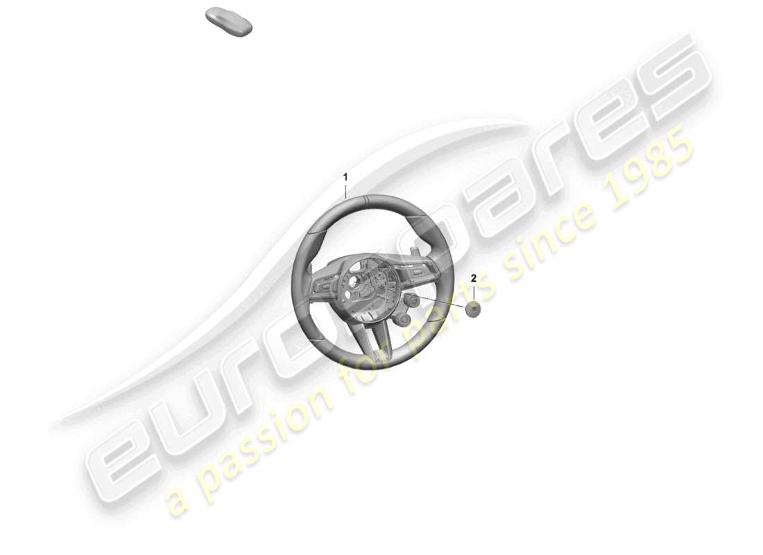 porsche 2025 (taycan 9j1-2) multi. sports steering wheel (race-tex) (carbon version) parts diagram