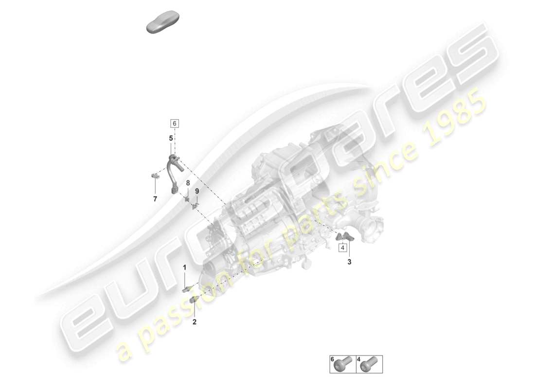 porsche 2020 (992-1 turbo / s) manual gearbox sensors parts diagram