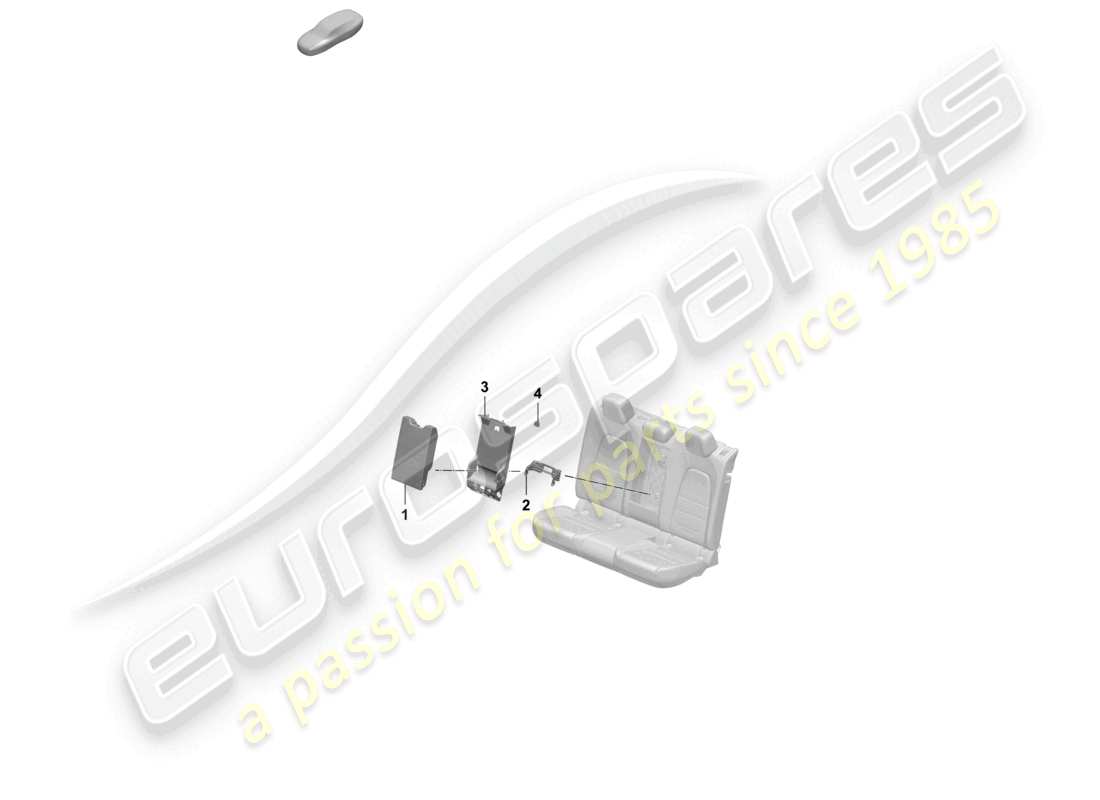 porsche 2025 (macan-e) middle armrest back seat part diagram