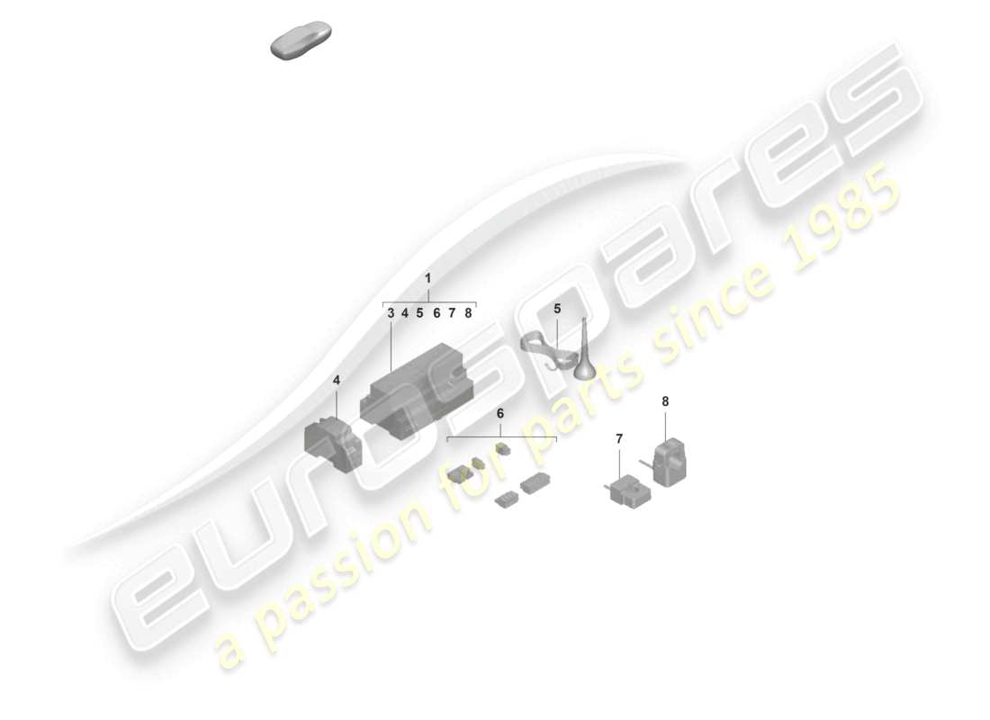 porsche 2020 (taycan 9j1-1) charging station home energy manager (hem) part diagram