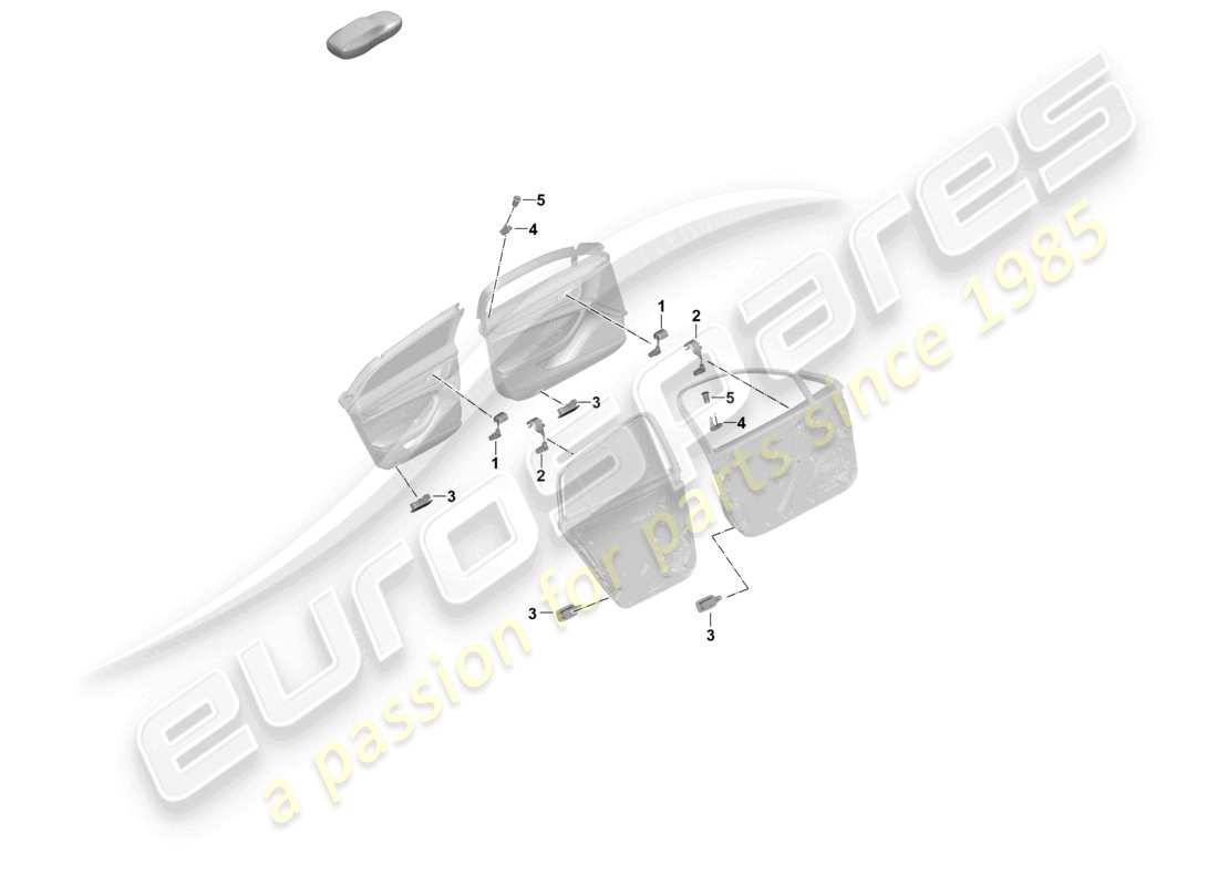 porsche 2025 (panamera 976) interior light doors parts diagram