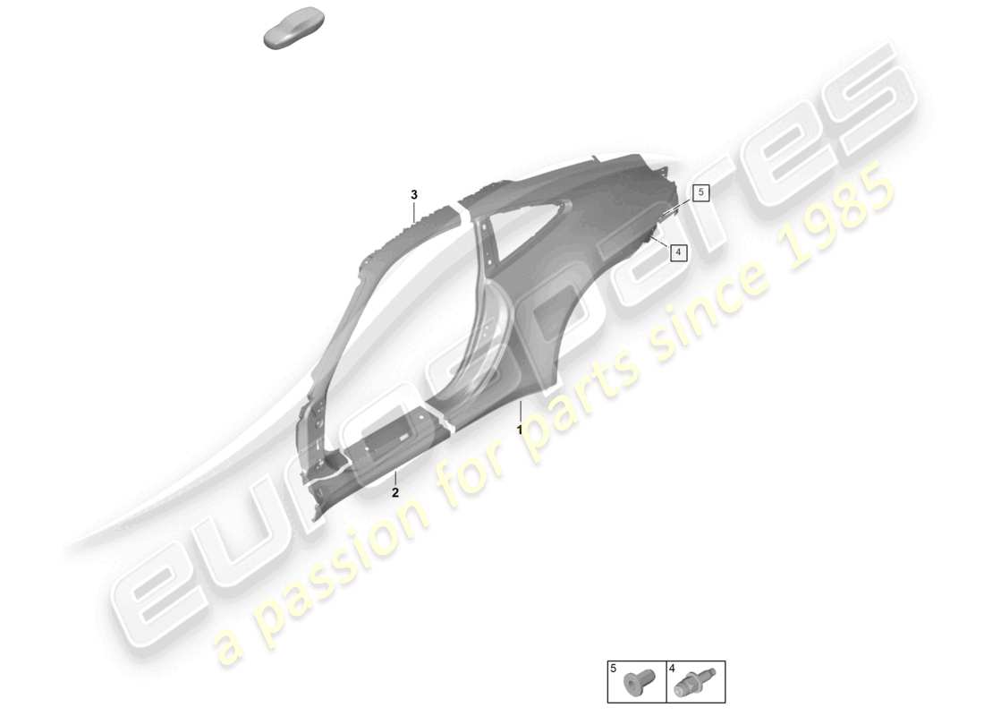 porsche 2025 (992-2 gt3) side part outer gt3 parts diagram