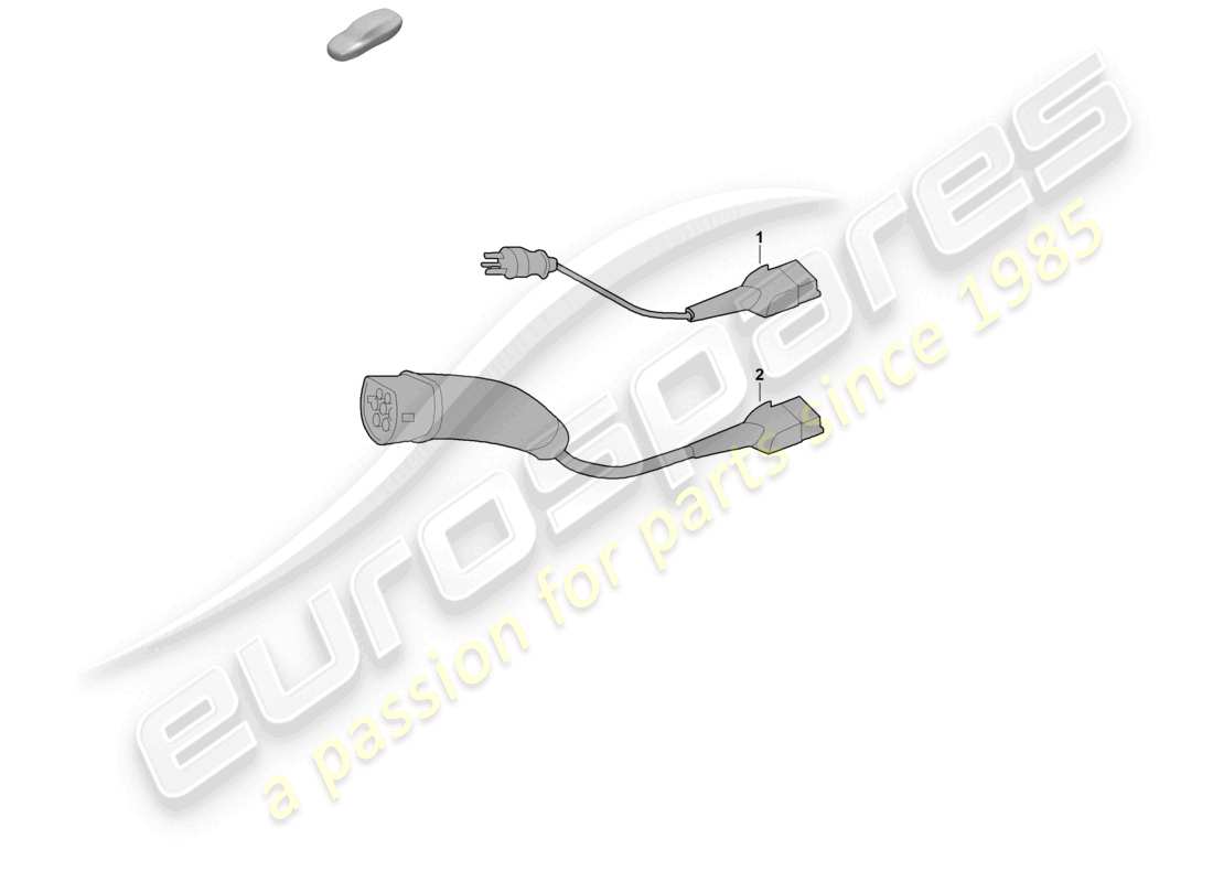 porsche 2025 (panamera 976) charge cable for mains socket basic parts diagram
