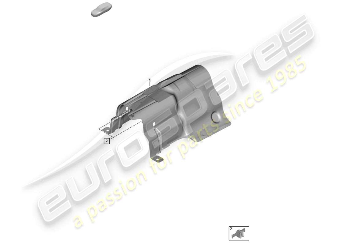 porsche 2025 (panamera 976) fuel tank heat shield parts diagram