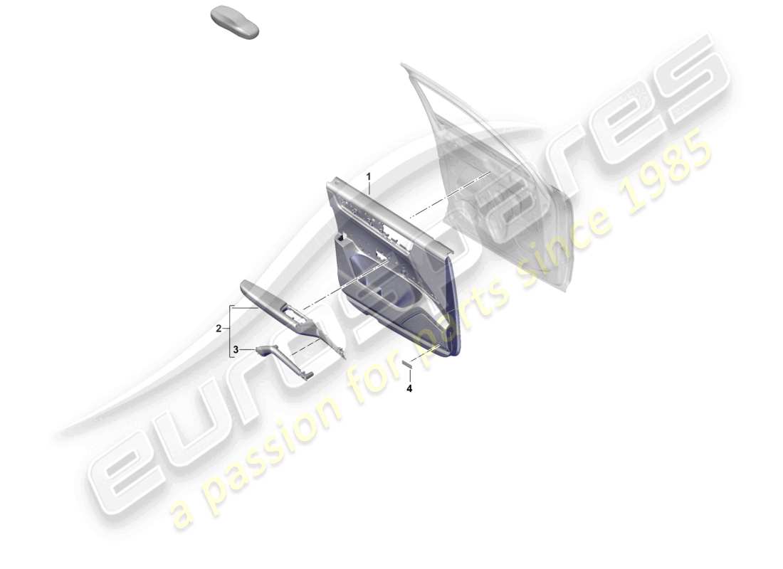 porsche 2025 (cayenne e3 pa) door trim panels front doors for vehicles with leather trim part diagram