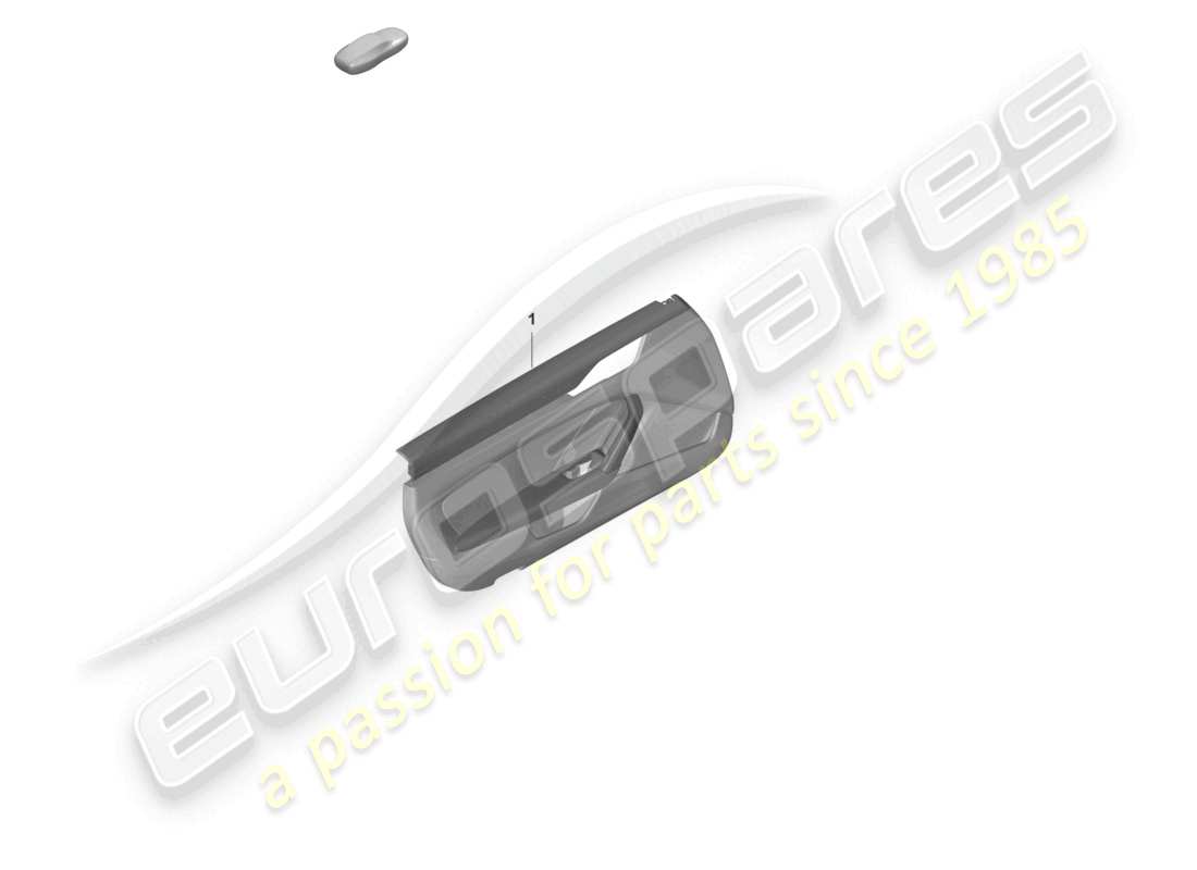 porsche 2022 (992-1) door panel for vehicles with leather package equipment part diagram