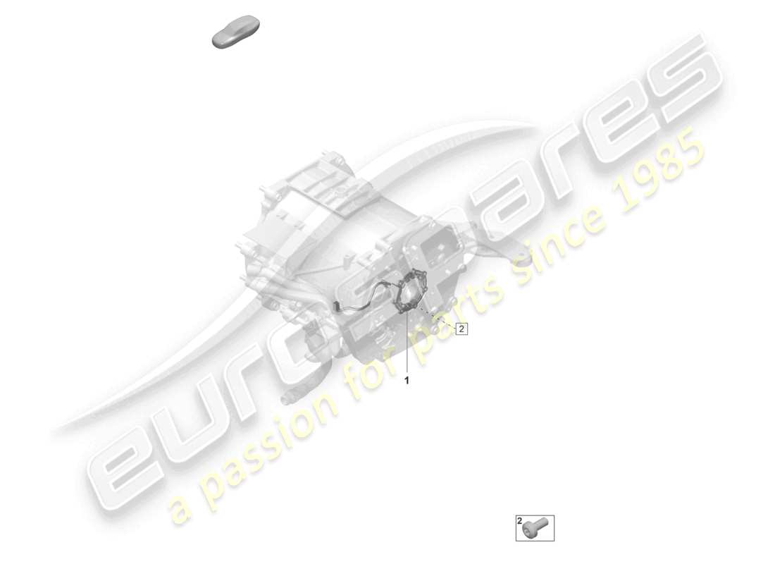 porsche 2020 (taycan 9j1-1) traction motor for elec. drive rear axle sensors part diagram