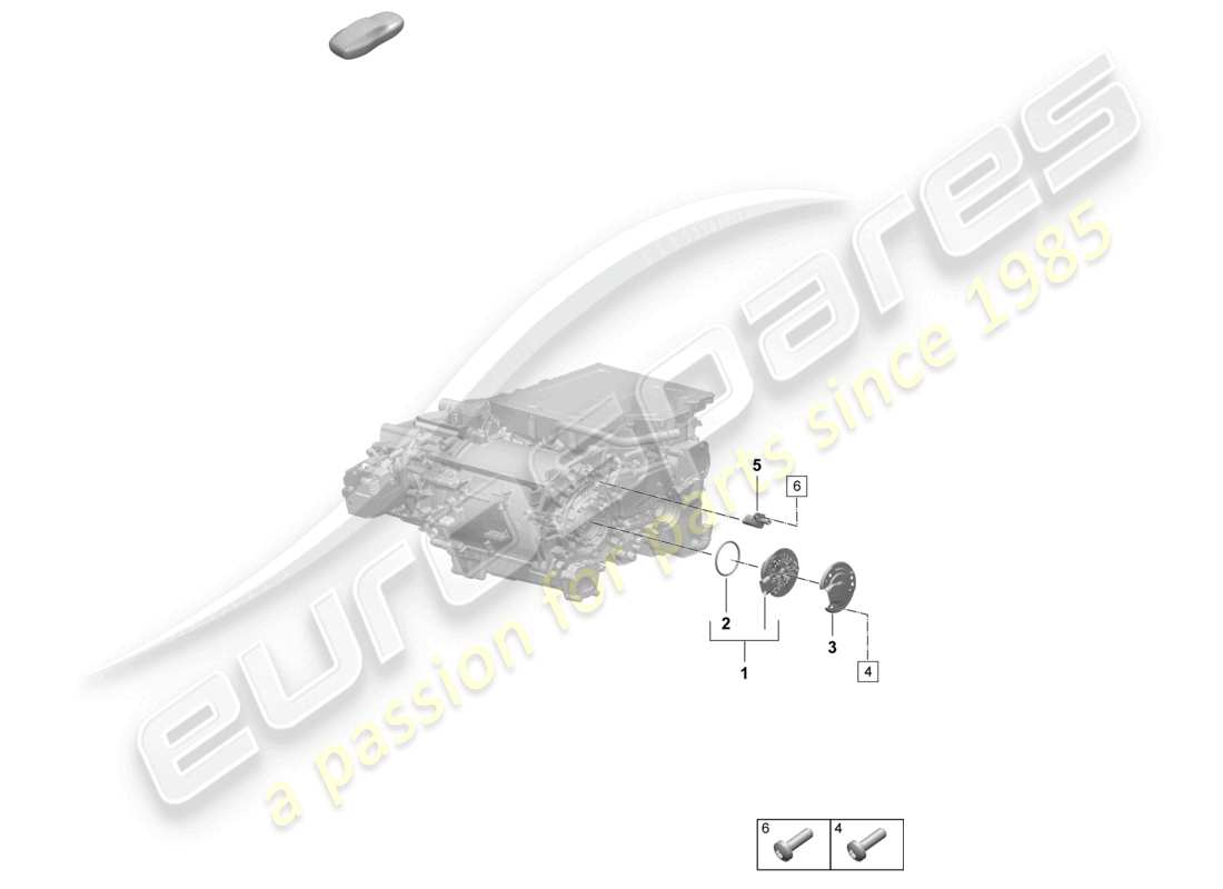 porsche 2025 (macan-e) traction motor for elec. drive rear axle sensors part diagram
