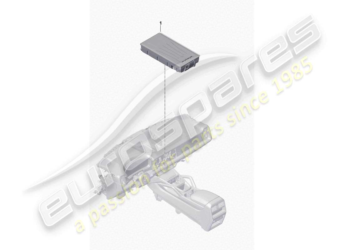 porsche 2023 (cayenne e3 pa) induction charger for mobile phone part diagram