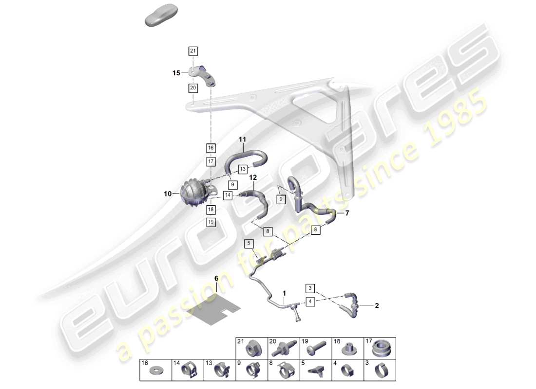 porsche 2026 (cayenne e3 pa) breather line tank ventilation part diagram