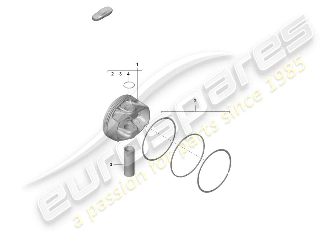 porsche 2026 (992-2 gt3) piston parts diagram