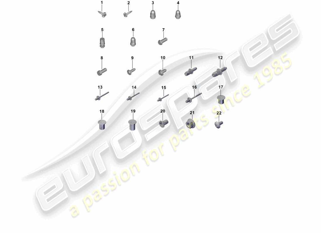 porsche 2023 (cayenne e3 pa) fasteners consumables car body part diagram