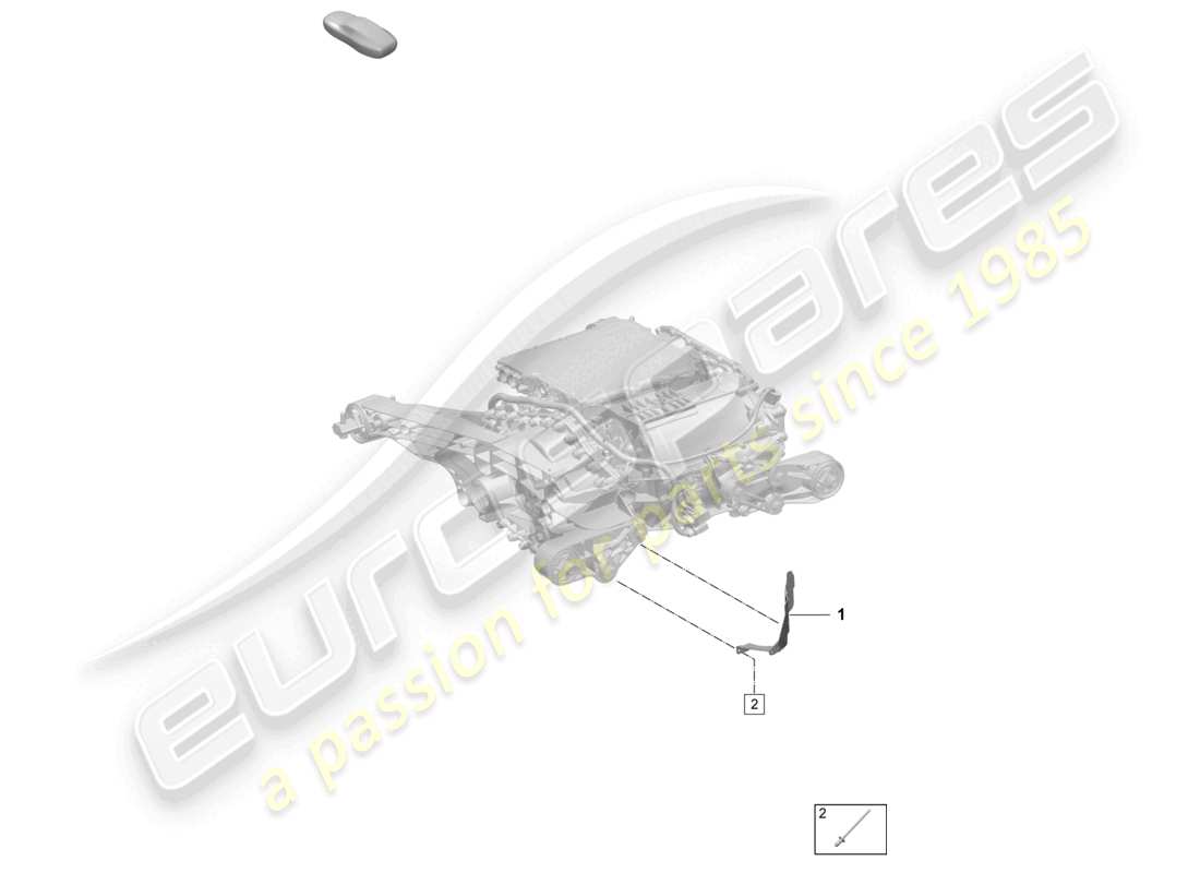 a part diagram from the porsche 2024 (macan-e) parts catalogue