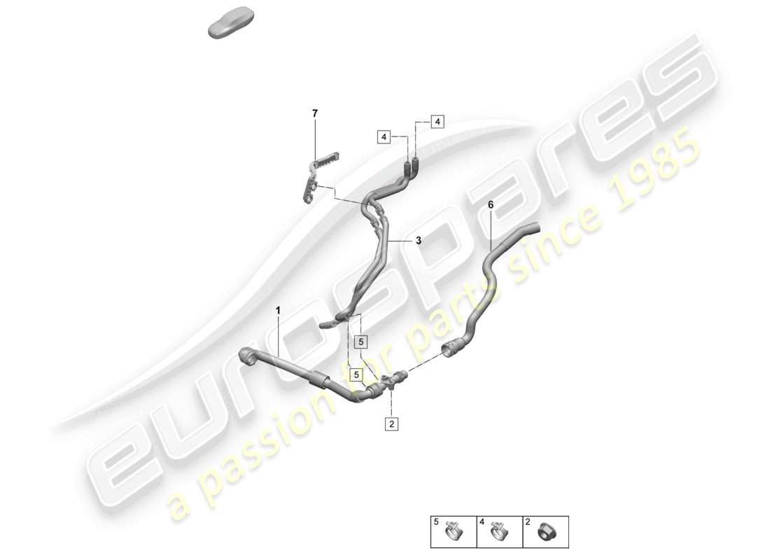a part diagram from the porsche 2025 (macan-e) parts catalogue