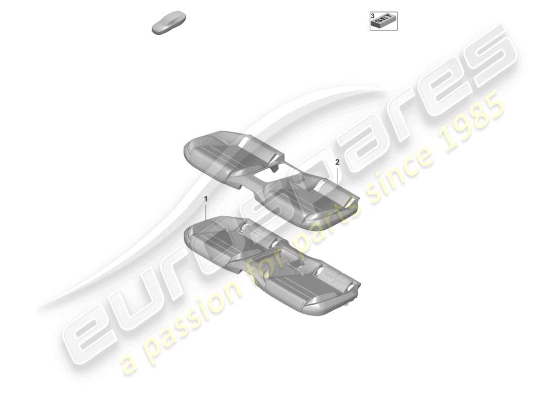VIEW PARTS DIAGRAMS FROM THE PORSCHE TAYCAN PARTS CATALOGUE a part diagram from the porsche taycan parts catalogue
