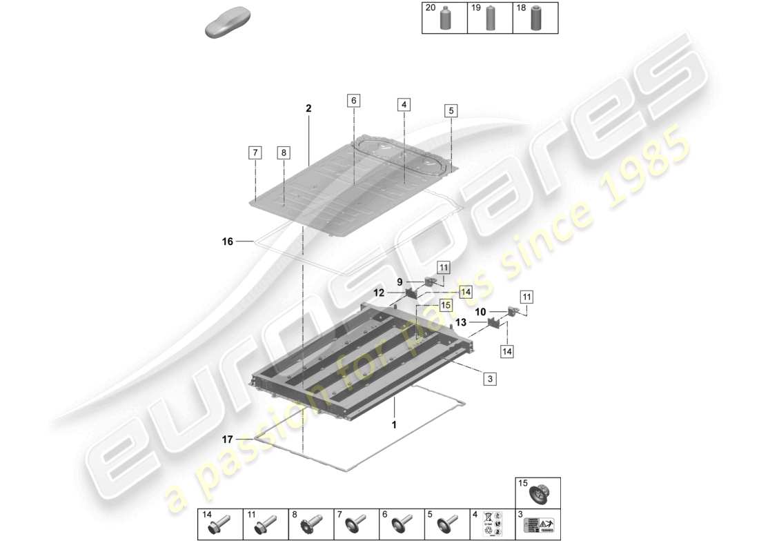 part diagram containing part number paf019530