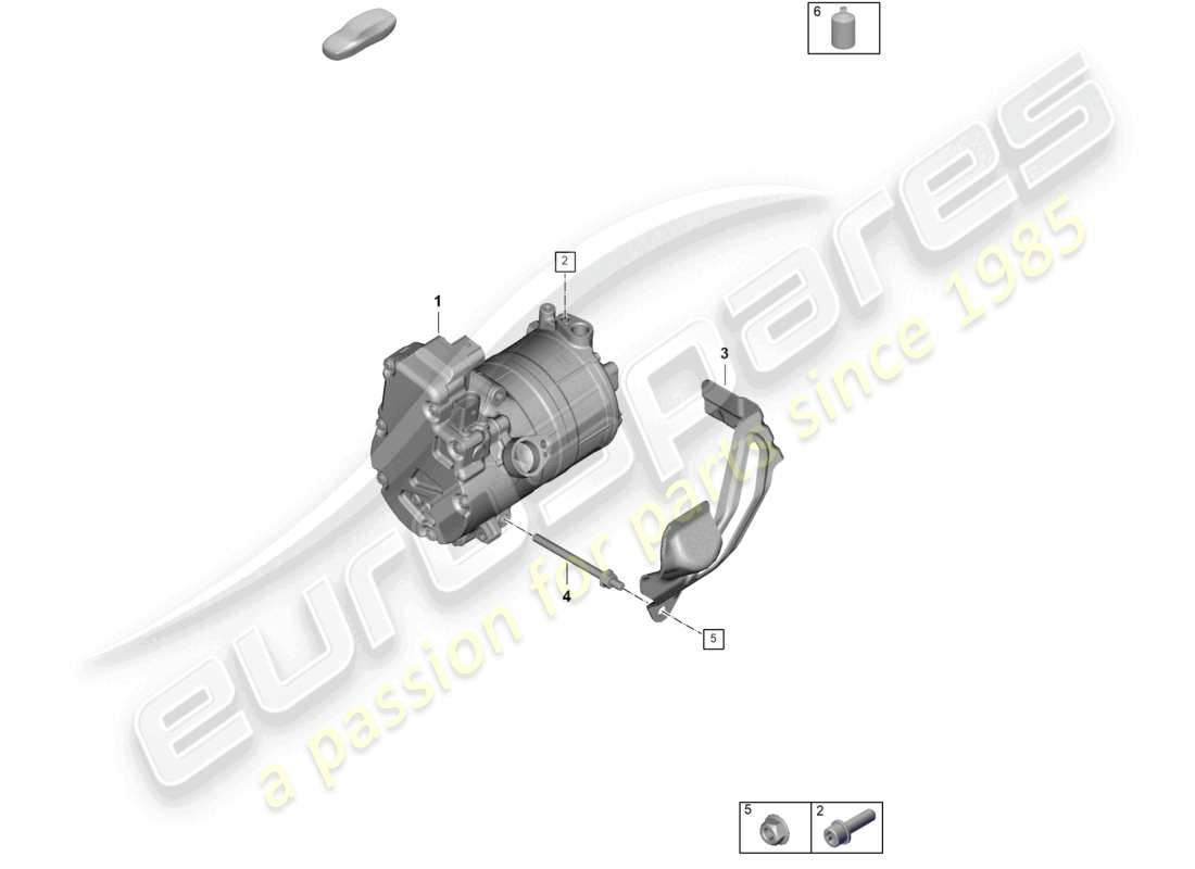 a part diagram from the porsche 2024 (panamera 976) parts catalogue