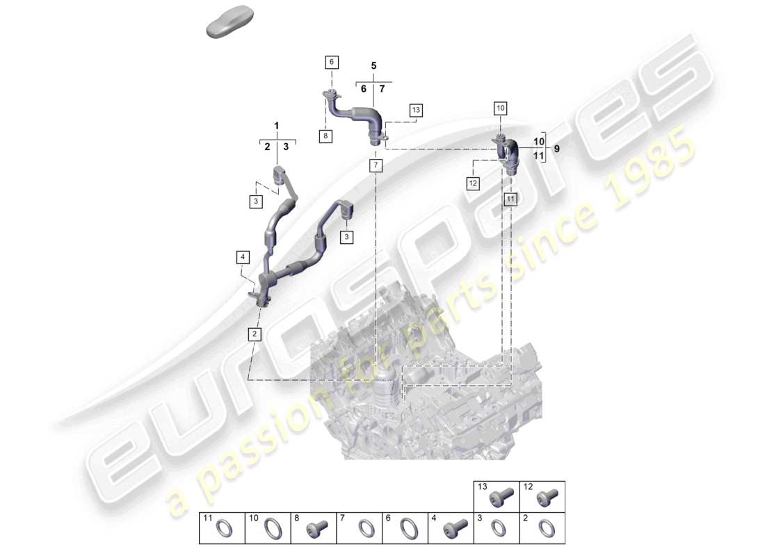 VIEW PARTS DIAGRAMS FROM THE PORSCHE PANAMERA PARTS CATALOGUE a part diagram from the porsche panamera parts catalogue