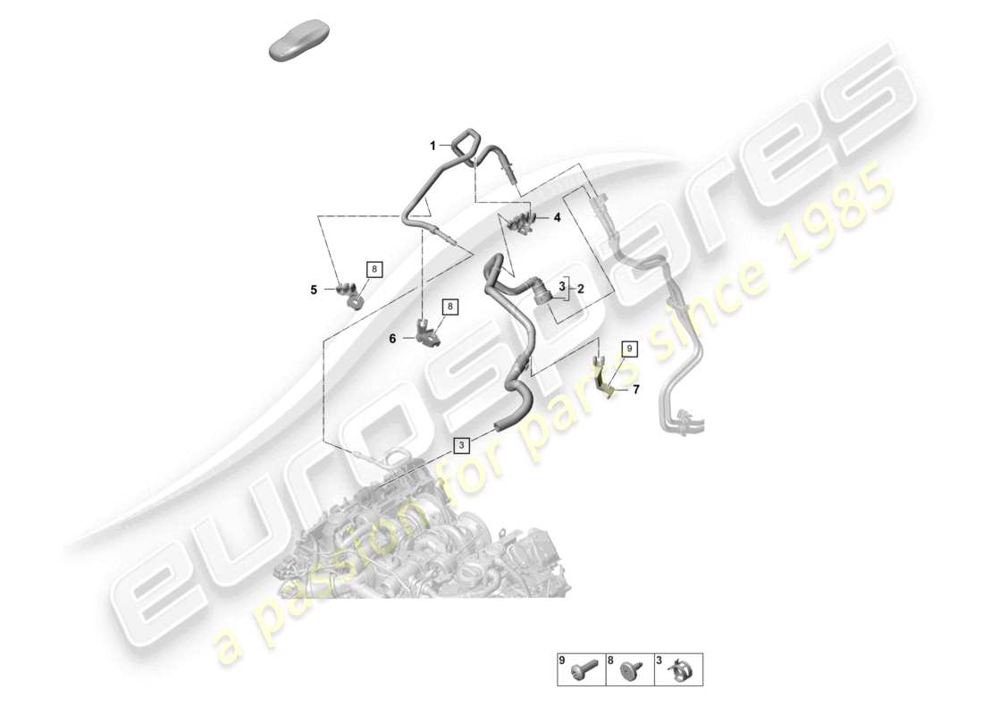 a part diagram from the porsche panamera parts catalogue