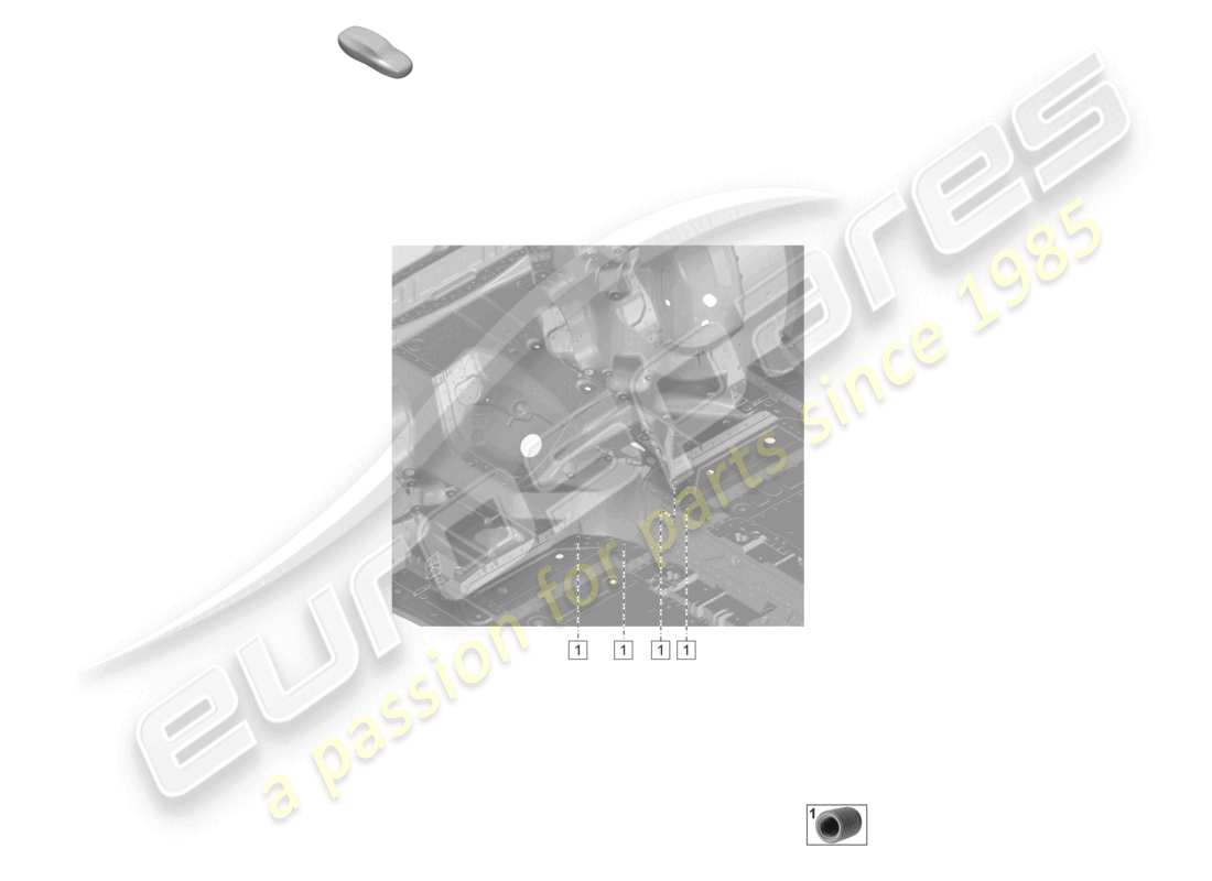 a part diagram from the porsche 2020 (992-1 turbo / s) parts catalogue