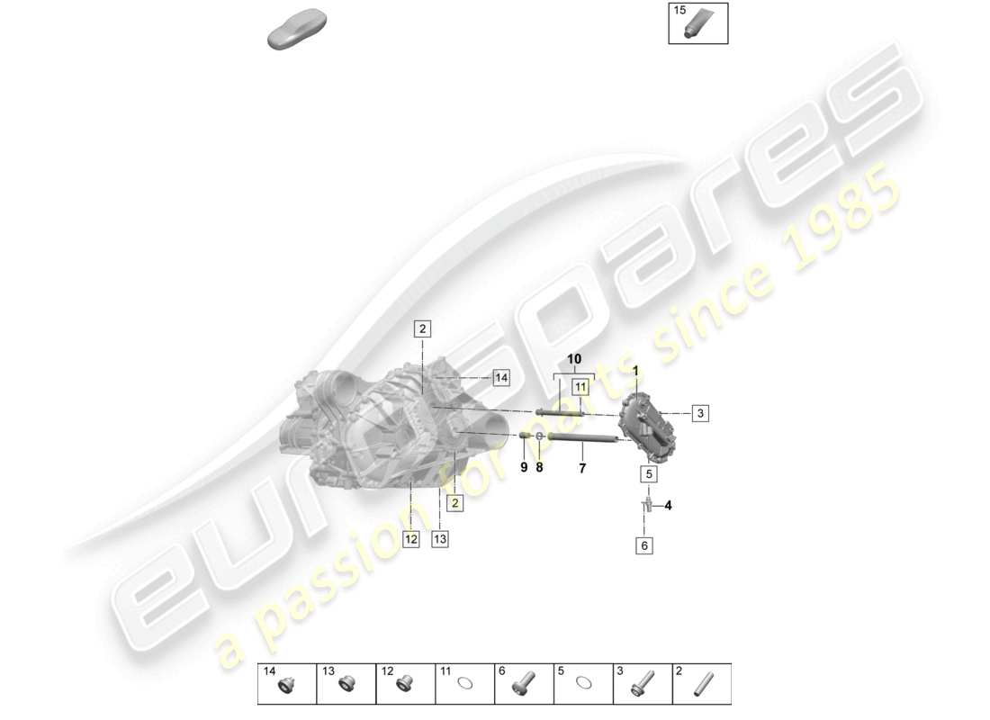 a part diagram from the porsche 2025 (macan-e) parts catalogue
