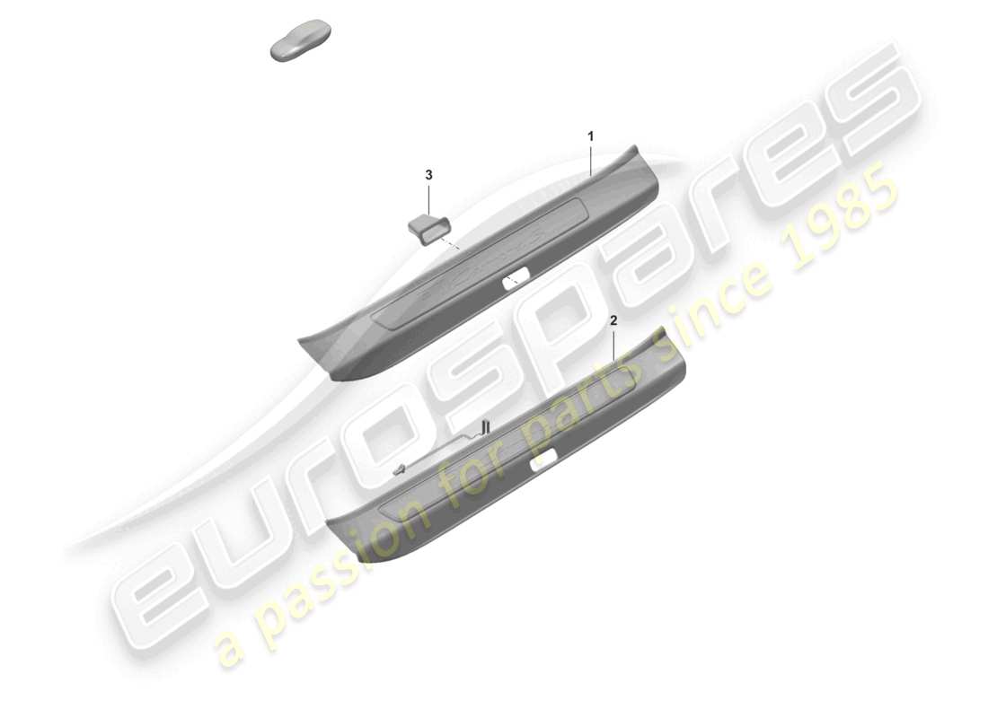 a part diagram from the porsche 2023 (992-1 gt3/rs/st) parts catalogue