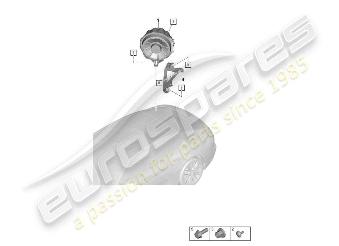 a part diagram from the porsche panamera parts catalogue