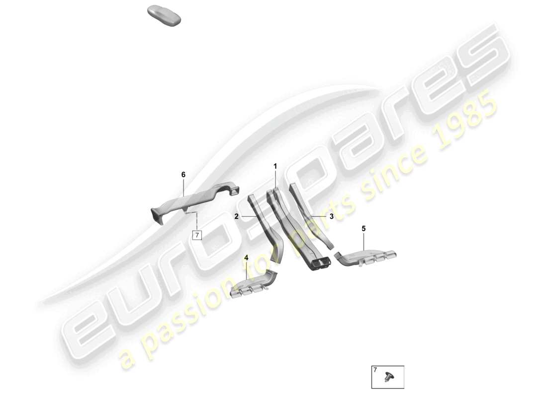 a part diagram from the porsche macan parts catalogue