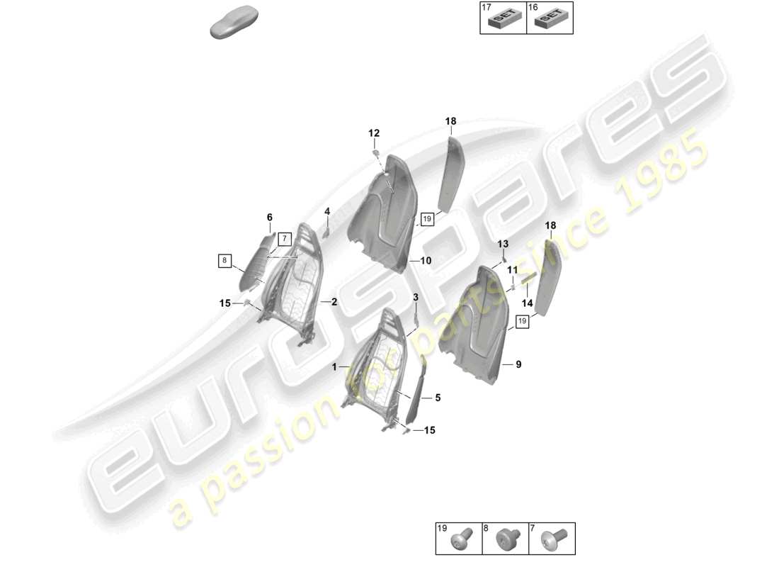 part diagram containing part number paf104718