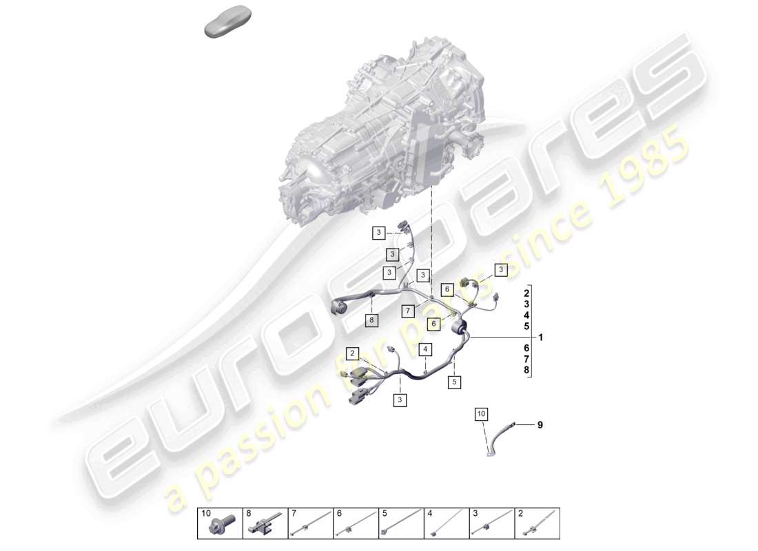 part diagram containing part number pae971847