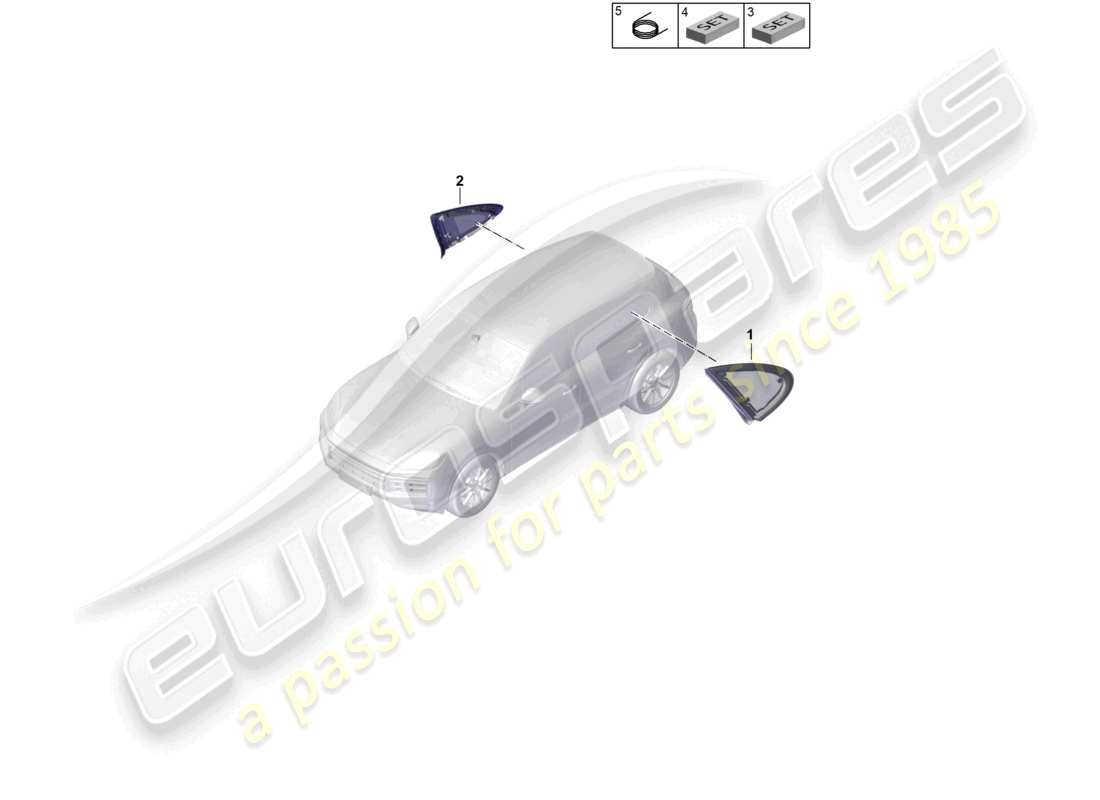 a part diagram from the porsche 2024 (cayenne e3 pa) parts catalogue