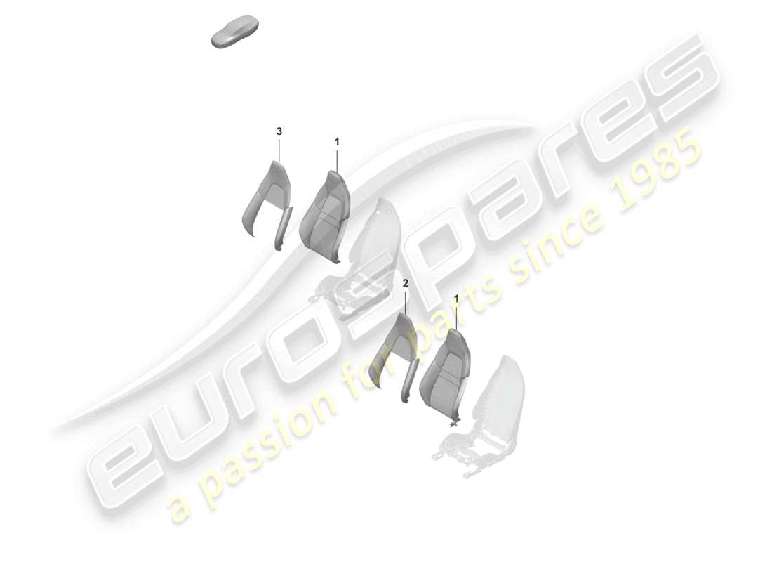 a part diagram from the porsche 2023 (992-1) parts catalogue