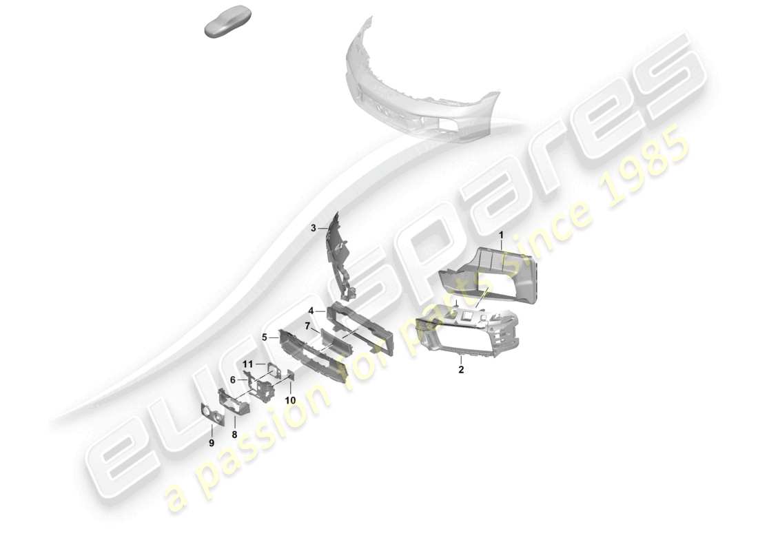 a part diagram from the porsche 2024 (992-2) parts catalogue