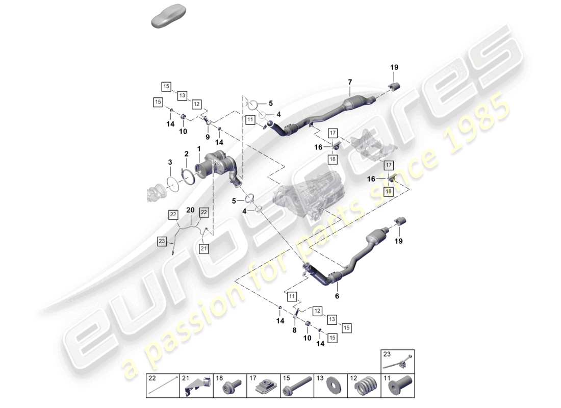 a part diagram from the porsche 2026 (cayenne e3 pa) parts catalogue
