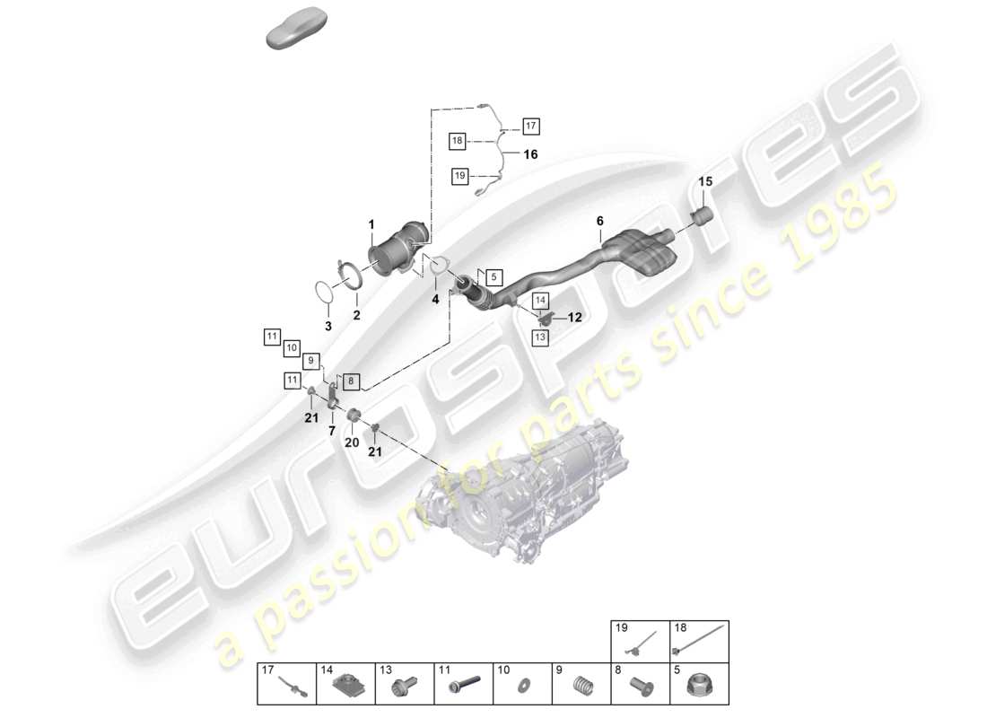 a part diagram from the porsche 2025 (cayenne e3 pa) parts catalogue