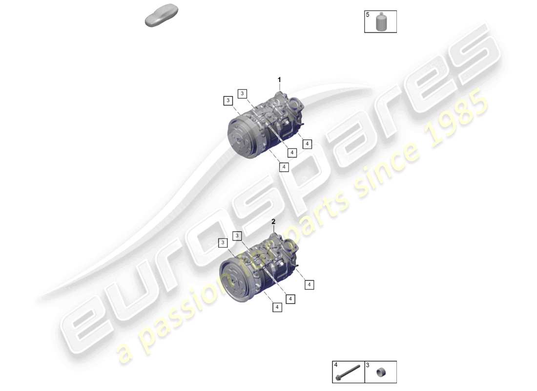 a part diagram from the porsche 2023 (cayenne e3 pa) parts catalogue