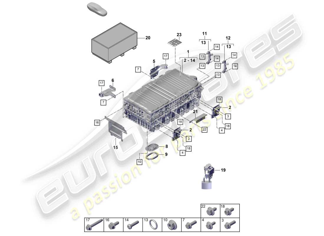 part diagram containing part number paf910940