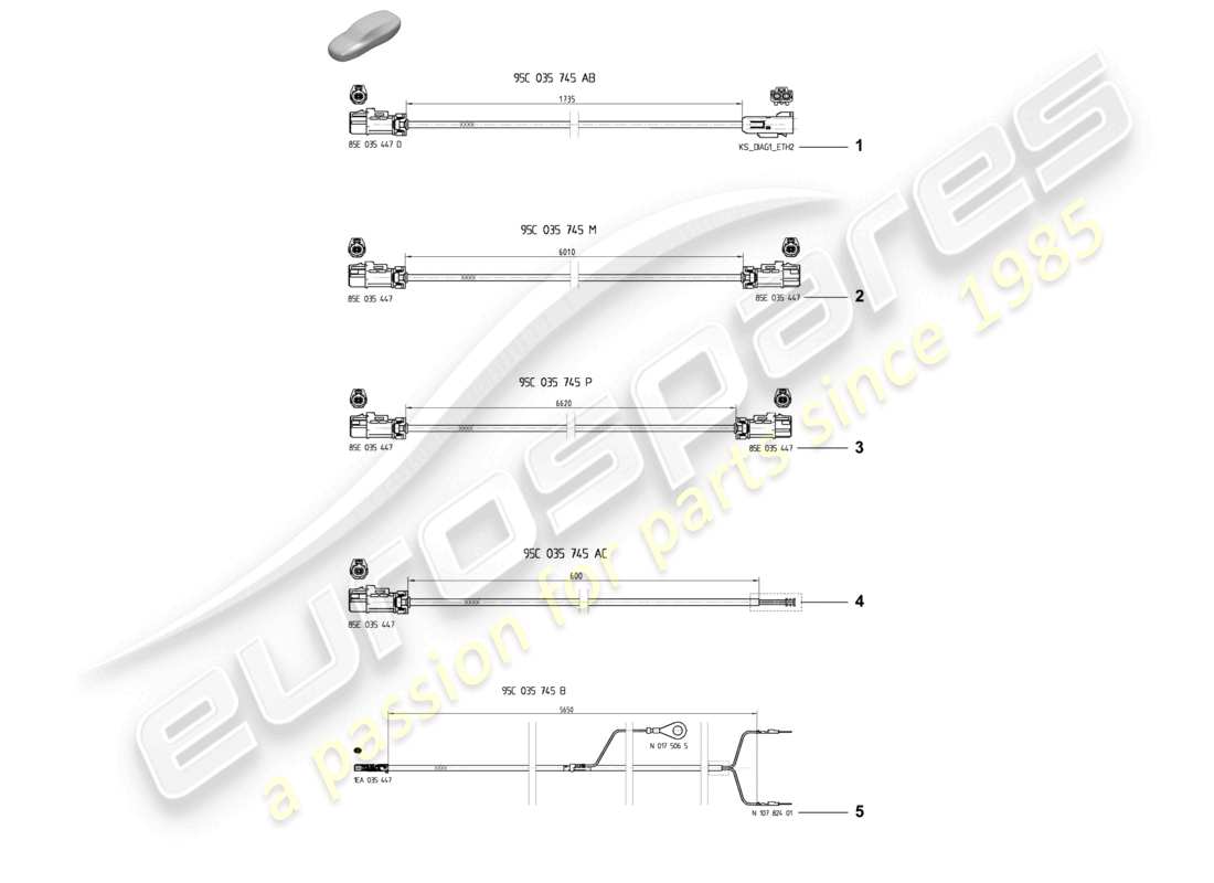 part diagram containing part number 95c035745ac