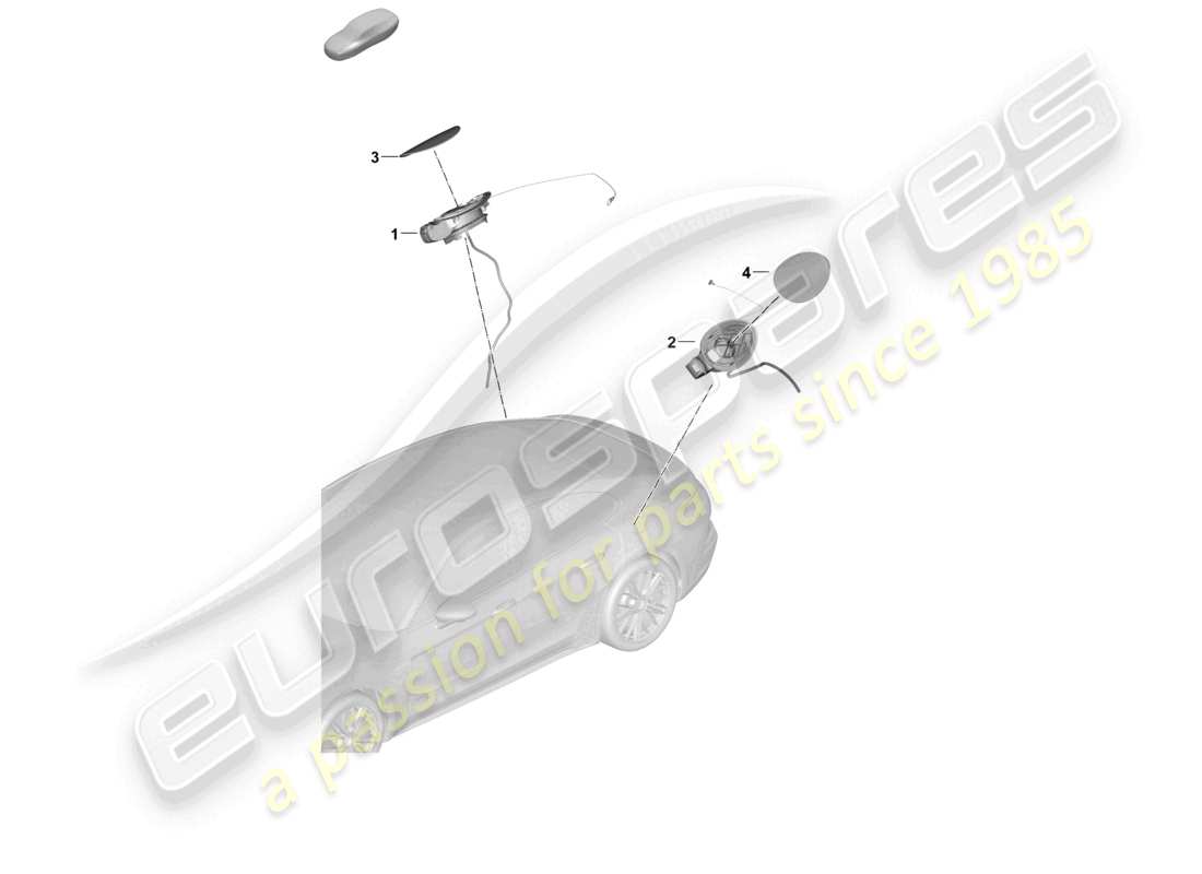 a part diagram from the porsche panamera parts catalogue