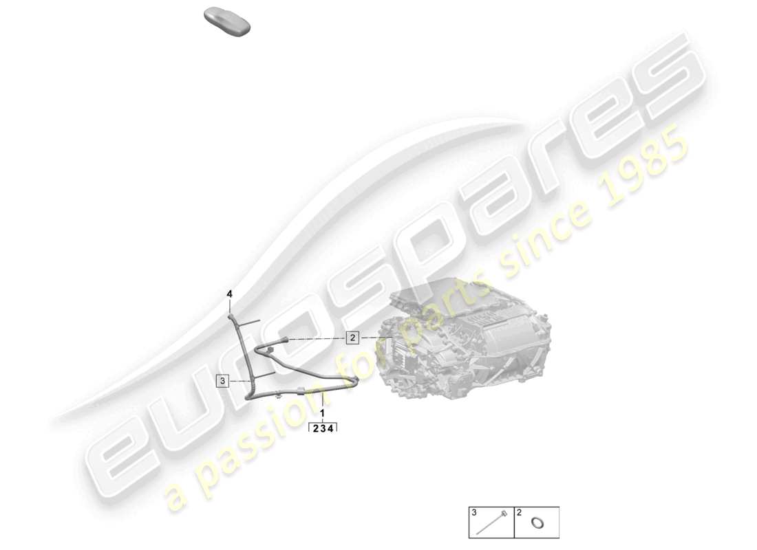 a part diagram from the porsche 2025 (macan-e) parts catalogue
