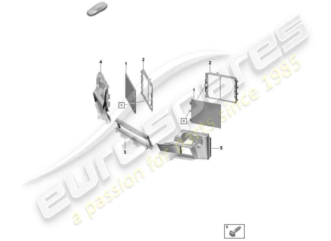 a part diagram from the porsche 2026 (718 boxster spyder) parts catalogue
