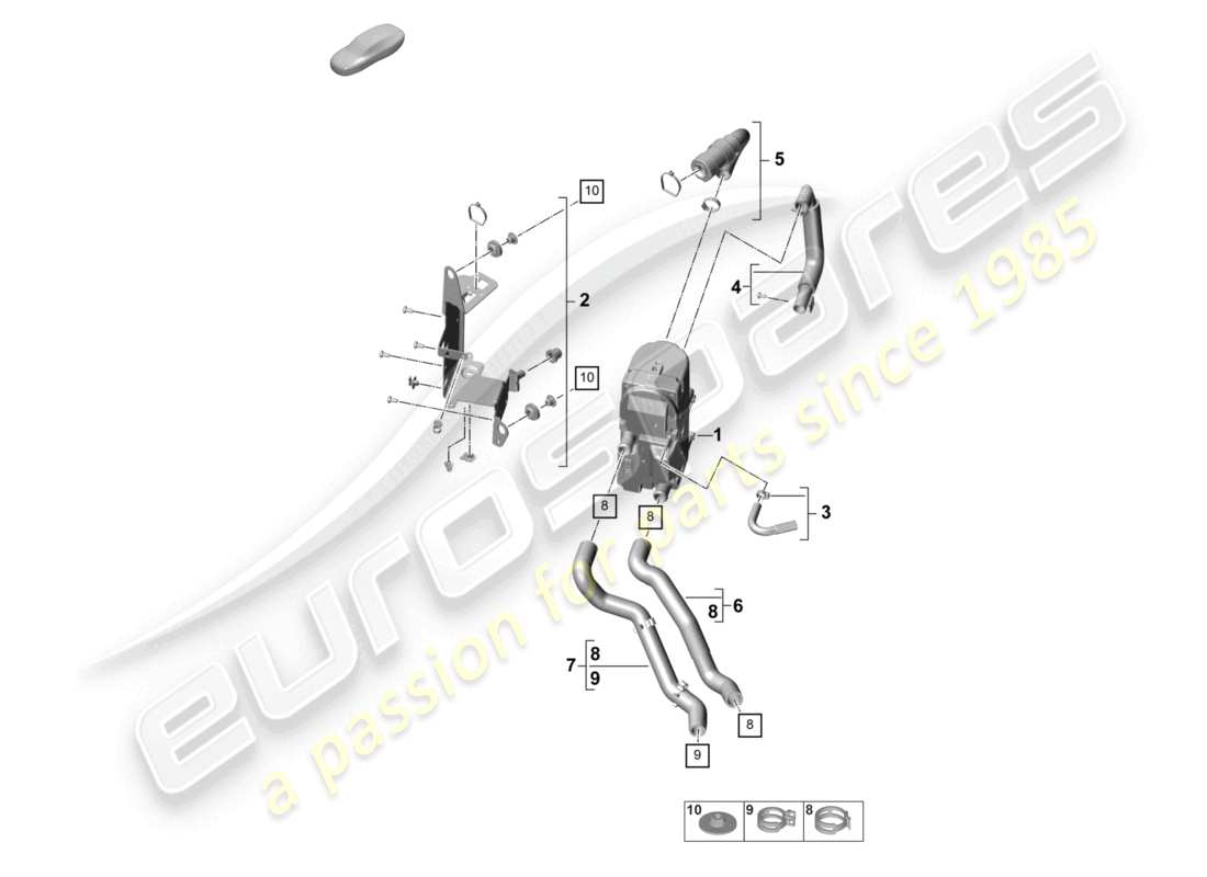 part diagram containing part number pab265105