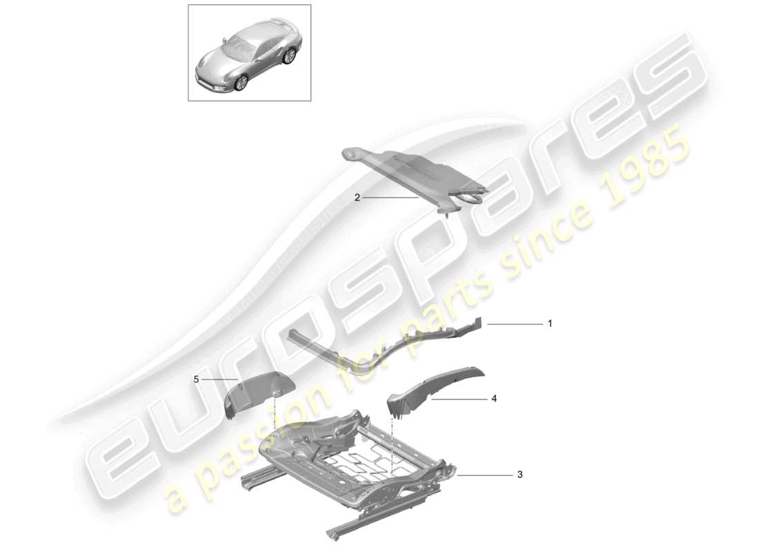 a part diagram from the porsche 991 parts catalogue
